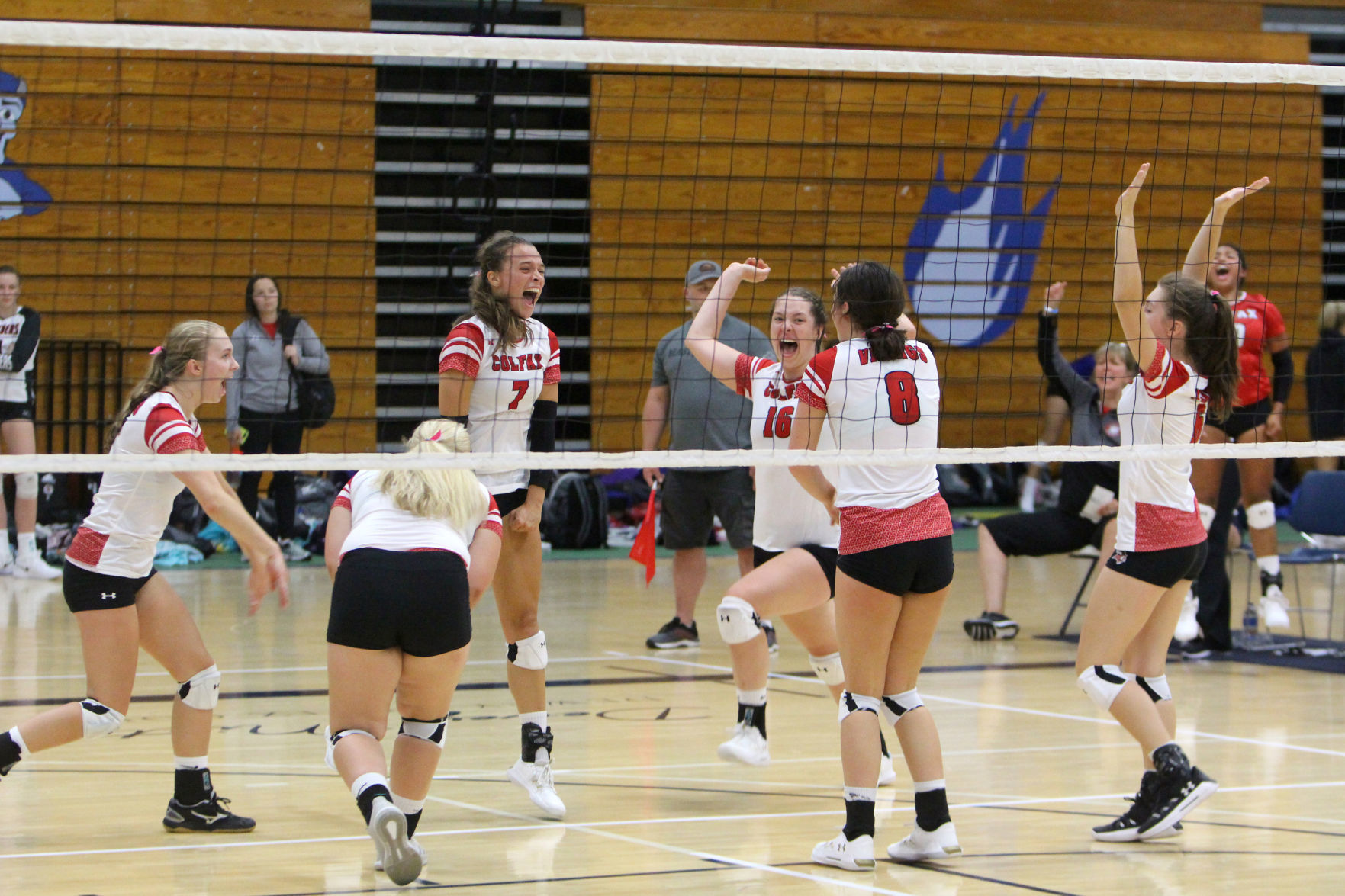 Prep volleyball sprawl at UW-Stout 8-31-19